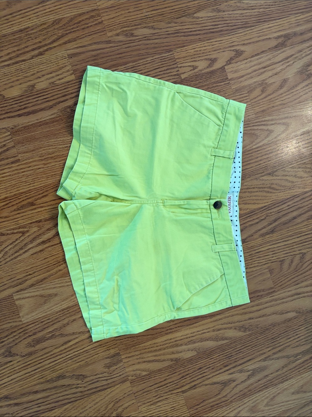 Merona Neon Lime Women’s Casual Bermuda Shorts